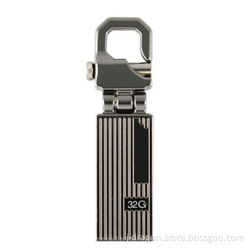 Hooke-shaped USB drives with New Swivel Design, Supports Any Format of Logos and Data Encryption